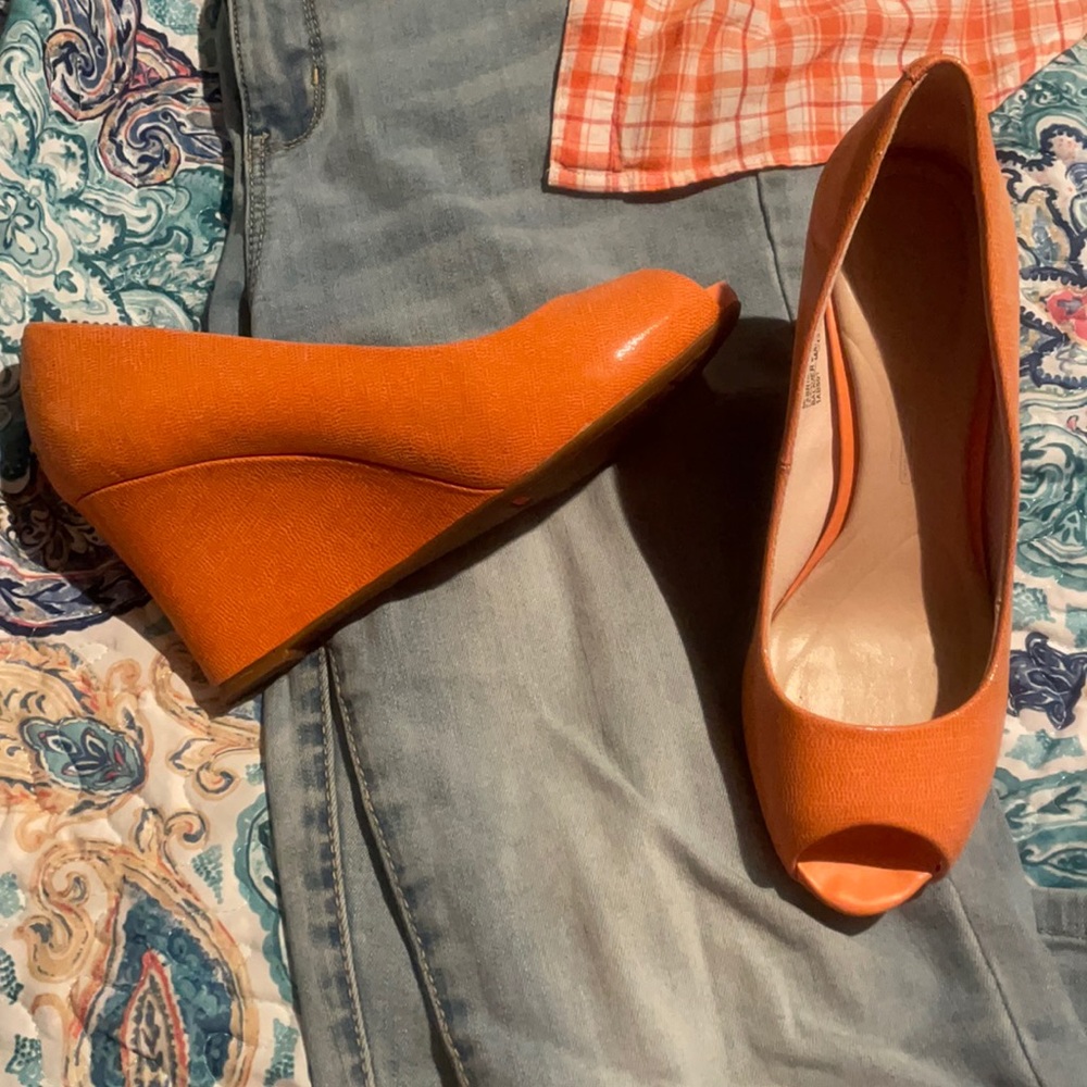 Rockport wedge heels orange